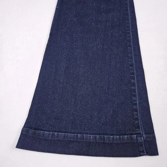 Hudson Ferris Flare Jeans Womens Dark Wash Stretch Denim Flap Pocket Low Rise 27 - Picture 5 of 16